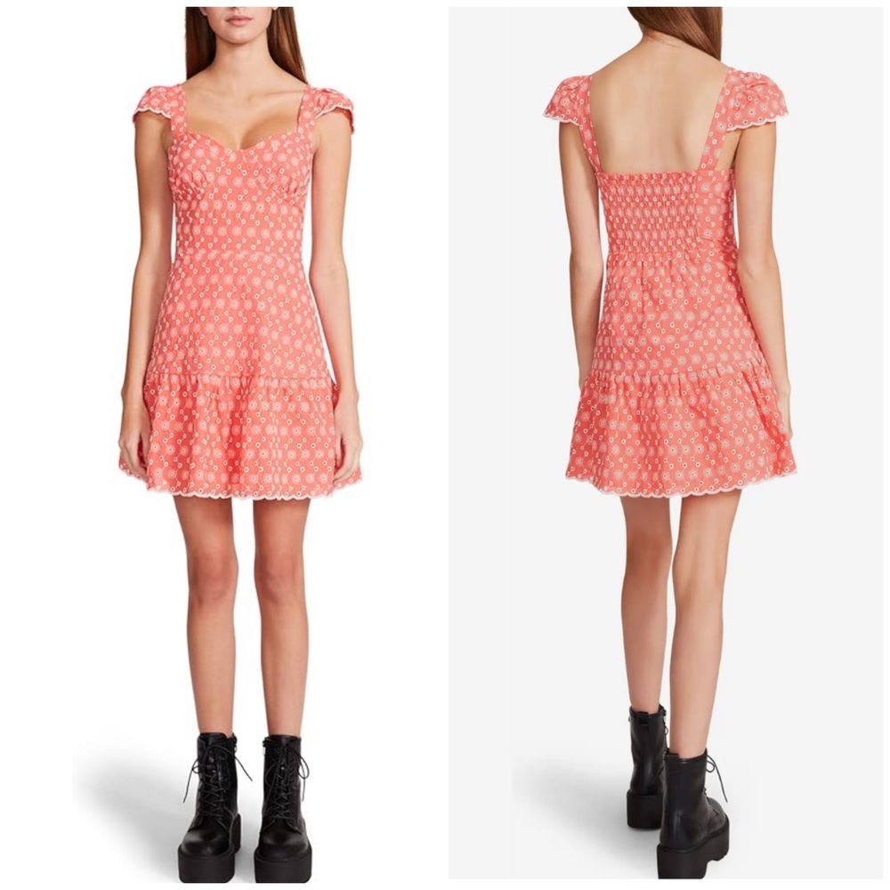 Betsey Johnson ditzy cotton eyelet bustier mini dress NWT woman’s size Large